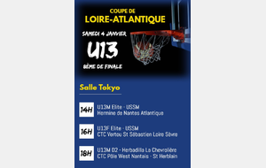 U13M Coupe de Loire Atlantique - 8ème de finale