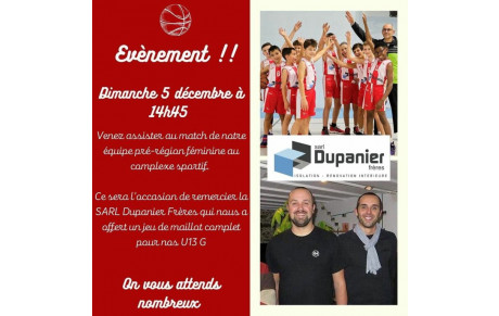 Dimanche 05 Décembre 14h45 : SARL Dupanier Frères